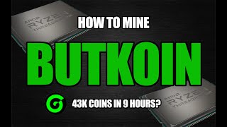 How To Mine BUTKOIN On Your CPU  CPU MINING [upl. by Hsirap191]