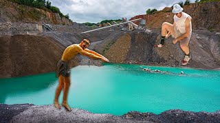 De BELGISCHE GRAND CANYON  Een Gevaarlijk Avontuur in een Kleurrijke Steengroeve [upl. by Yunfei]