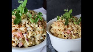 Pastasalat Med Kylling og Bacon I En Peanut Butter Karry Dressing  One Kitchen DK [upl. by Aevin867]