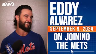 Twosport Olympian Eddy Alvarez talks journey to New York after trade to Mets  SNY [upl. by Ammon]