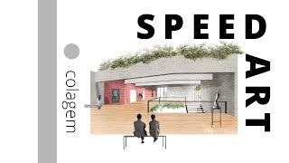 Speed Art  Colagem de Arquitetura [upl. by Llemor]