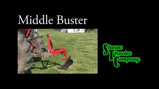 Heavy Duty Middle Buster ft The Bayou Gardener  Stevens Tractor Company [upl. by Yeldnarb]