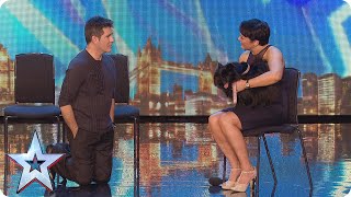 BGT EXCLUSIVE Simon Vs Princess the Hypnodog  Britains Got Talent 2015 [upl. by Durtschi631]