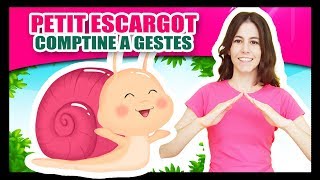 Comptines à gestes pour bébés  Petit Escargot  Titounis [upl. by Mills]