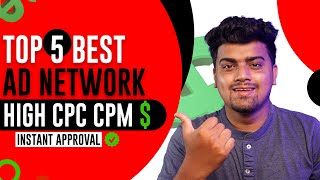 Top 5 Best Ad Network for Your Website ✅ High CPC CPM  Easy Instant Approval 🔥 HIVEcorp [upl. by Annaik]