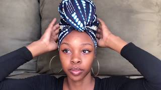 Headwraps in the Park 2017 Experience  TWO Headwrap Styles for Lazy Hair Days [upl. by Innoj844]