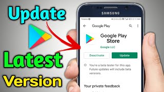 How To Update Google Play Store  Play Store Update Kaise Kare  How to Update Play Store [upl. by Ardeid]