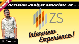 ZS Associates  DAA Decision Analyst Associate  Placement Interview Experience  2022  64 [upl. by Echikson694]