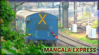 Mangala Express arriving Railway station in Kerala  Announcement [upl. by Aaren]