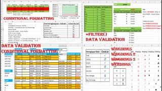 Conditional Formatting Rumus Filter Data Validation Wingdings Webdings [upl. by Sears]