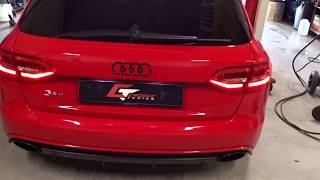 Audi RS4 Avant B8 Xpipe  Resonater delete [upl. by Akima]