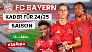 🟥🟦 Bayern Kader 202425 So sieht der Kader der Zukunft aus 🔥 transfers rebuild kader bayern [upl. by Nevear]