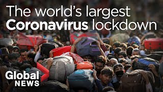 India lockdown How the worlds largest coronavirus lockdown is unfolding [upl. by Neelrak]