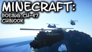 Minecraft Helicopter Tutorial  Boeing CH47 Chinook [upl. by Sulokcin]