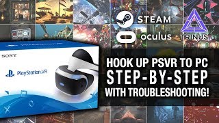 INSTALL YOUR PSVR TO PC  STEP BY STEP UPDATED  Playstation VR Trinus VR and SteamVR Gameplay [upl. by Trebled356]