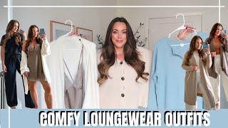 COMFY LOUNGEWEAR OUTFITS  Abercrombie Aerie Free People Honeylove Loungewear Lookbook [upl. by Vivienne]