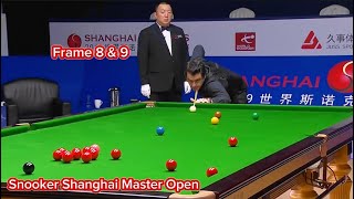 Snooker Shanghai Masters Ronnie OSullivan vs Shaun Murphy  frame 8 amp 9 [upl. by Retsub614]