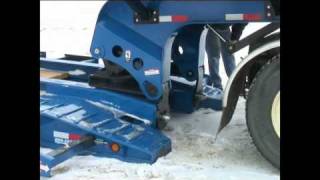 John Deere Combine Loading onto a Big Tow Low Boy Trailer [upl. by Cower]