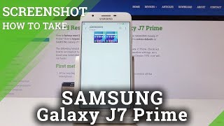 How to Take Screenshot in SAMSUNG Galaxy J7 Prime  Capture Screen [upl. by Rehposirhc68]