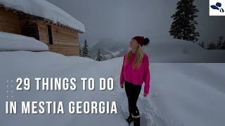 19 Things to do in Mestia Georgia in Winter [upl. by Karim]