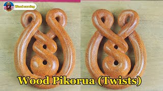 How to Carve Wood Pikorua Twistsnecklace [upl. by Atikram380]