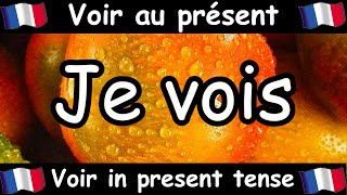 VOIR To See Conjugation Song  Present Tense  French Conjugation  Le Verbe VOIR [upl. by Eentruoc]