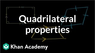 Quadrilateral properties  Perimeter area and volume  Geometry  Khan Academy [upl. by Neri914]