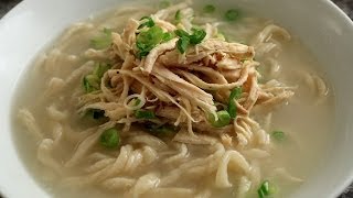 Korean Chicken Noodle Soup from Scratch Kalguksu 칼국수 [upl. by Nedloh]