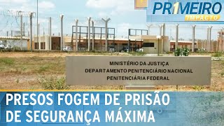 Dois presos fogem de presídio de segurança máxima no RN  Primeiro Impacto 140224 [upl. by Martainn]