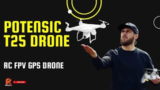 Potensic T25 Drone on Amazon  RC FPV GPS Drone  Raalmak [upl. by Annaoi]