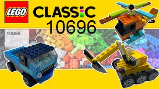 LEGO Classic 10696  I built 3 ideas [upl. by Adikram543]