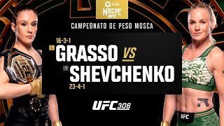 Noche UFC 306 Alexa Grasso vs Valentina Shevchenko Highlights [upl. by Yelah858]