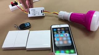 How to Install a Smart Home Light Switch  WiFi smart switch with RF 433Mhz remote control function [upl. by Celesta]