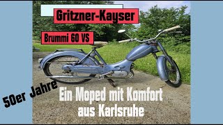 Gritzner Brummi 60 Moped Baujahr 1956 [upl. by Ahsikar]