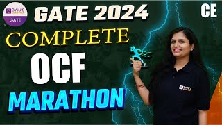 Complete OCF Marathon  GATE 2024 Civil Engineering  GATE 2024 Marathon Class  BYJUS GATE [upl. by Latsyc479]