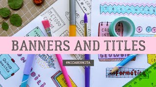 HEADER BANNER and TITLE IDEAS 💜 HOW TO WRITE TITLES 💚 HOW TO TAKE PRETTY NOTES [upl. by Ailefo]