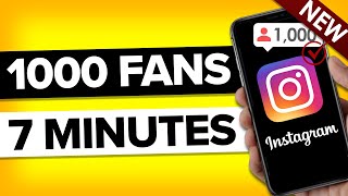 How To Grow 1000 REAL Followers on Instagram in 10 minutes actually works [upl. by Torruella502]