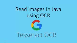 How To Read Images in Java Using OCR Tesseract [upl. by Fabriane]