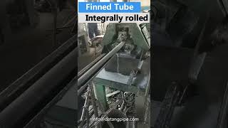 How is the Integral rolling finned tube aluminum finned tube produced workshop production process [upl. by Ayal]