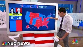 Steve Kornacki What the road to 270 looks like for Kamala Harris and Donald Trump [upl. by Sells982]