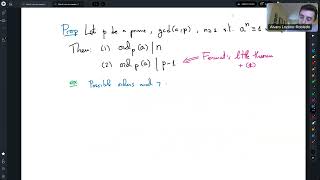 Quick intro to number theory  8  Multiplicative order and primitive roots [upl. by Ecinhoj]