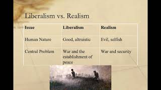 Comparing Liberalism and Realism [upl. by Ardna]