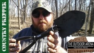 SOG Entrenching Tool Folding Shovel Outdoor Arena Review [upl. by Menis]