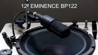 Comparing Bass Speakers Eminence BP122 vs BP102 [upl. by Lehcim]