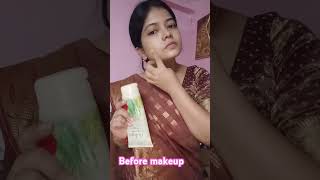 Applying alovera gel before makeup youtubeshorts viralshort sareemakeover priyanka [upl. by Esimaj316]