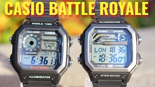 Casio Battle Royale AE1200WH vs WS1600H [upl. by Henke]