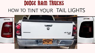 How to Tint Tail Lights With Rattle Can  Easy Way [upl. by Gudrin]