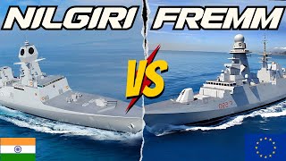 🇮🇳 Made in India vs European Muscle Nilgiri vs FREMM Frigate Comparison 💪 [upl. by Nerrej]