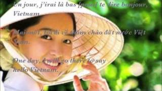 Bonjour Vietnam paroles  lyrics Hello Vietnam by Trần Thái Hoà [upl. by Atirehs]