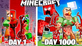 I Survived 1000 Days as CURSED CREATURES in Minecraft [upl. by Sumerlin]